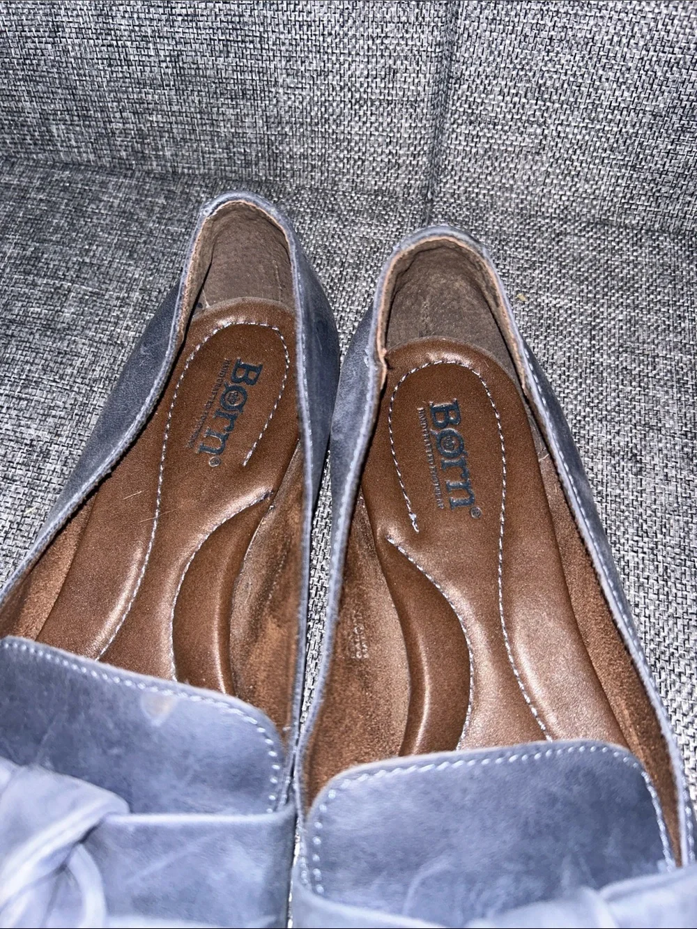 NEW - Born CARRINE - Bow Detail Leather Slip-On Loafers